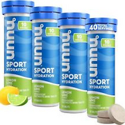 Nuun Sport Electrolyte Tablets for Proactive Hydration, Lemon Lime, 4 Pack...