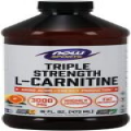 NOW Sports Nutrition, L-Carnitine Liquid, Triple Strength 3000 mg, Citrus,...