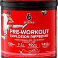 Six Star Pre-Workout Explosion Ripped 2.0 Watermelon 30 Servings (Pack of 1)