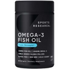 Sports Research Triple Strength Omega 3 Fish Oil - Burpless Fish Oil Suppleme...