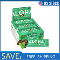 NEW ALOHA Plant Based Protein Bars, Chocolate Mint, 14g Protein (Pack of 12)