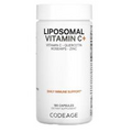 Codeage, Vitamins, Liposomal Vitamin C+, 180 Capsules, Quercetin, Zinc, RoseHips