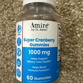 Lot 2 UNITS- Amire by Dr. Awan Super Cranberry Gummies, Support Urinary Tract