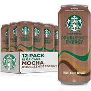 Doubleshot Energy Mocha Coffee Energy Drink, 15 oz, 12 Count Cans