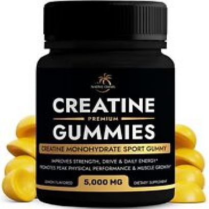 NATIVE OASIS Creatine Monohydrate | 5,000 MG Gummy Supplement Energy & Strength