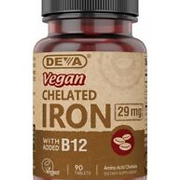 Deva Vegan Vegan Chelated Iron 29mg 90 Tablet