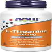 Now Foods L-Theanine 100 mg 90 Veg Caps  Stress Management