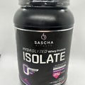 Sascha Fitness Hydrolyzed Whey Protein Isolate Powder, 2 lbs - Chocolate 06/26