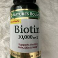 Nature’s Bounty Biotin Supports Healthy Hair Skin & Nails 10000 mcg 180 Softgels