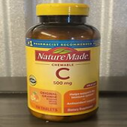 Nature Made Vitamin C  500 mg 150 Chewable Tablets Orange Exp 11/2025