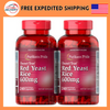 Puritan's Pride Red Yeast Rice Capsule 600 mg, 240 Count, Pack of X2  USA