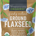 Viva Naturals Organic Ground Flaxseed, Plant-Based Protein, Vegan Omega 3, Fiber
