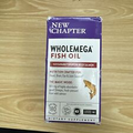 New Chapter Wholemega 1000mg Whole Fish Oil - 180 Softgels Exp 09/2024