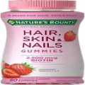 Nature's Bounty Optimal Solutions Hair Skin & Nails Gummies, Biotin 2500mcg 80ct