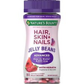 Nature's Bounty Advanced Hair, Skin & Nails Jelly Beans 6000 mcg Biotin 80 Count