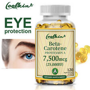 Beta- Carotene Vitamin A 25,000IU - Non-GMO, Gluten Free, Eye and Skin Health