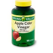 Spring Valley Apple Cider Vinegar Capsules 450mg 100 Count