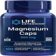 Life Extension Magnesium Caps, 500 mg, magnesium oxide, 100 Count (Pack of 1)