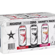 Rockstar Pure Zero Sugar Free Energy Drink Variety 16 fl. oz., 24 pk.
