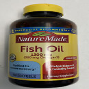 Nature Made Fish Oil 1200mg,150 Softgels, Fish Oil Omega 3 - 12. 2025#2943