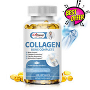 Collagen Bone Complete Capsules Collagen Absorption,Antioxidant,Non-GMO 120PCS