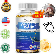 Omega 3 Fish Oil Capsules Heart Support Brain Health 4500 mg EPA & DHA