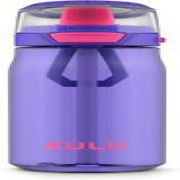Zulu Kids Flex Water Bottle with Silicone Spout, Plastic 16oz, Purple/Pink