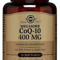 Megasorb CoQ-10 by Solgar, 30 softgel cap 400 mg Gluten Free