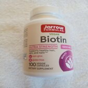 Biotin - Jarrow Formulas -Vegan - 100vcaps  EXP 6/25 Factory Sealed