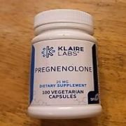 Klaire Labs Pregnenolone Dietary Supplement 100 Vegetarian Capsules 25 MG