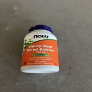 NOW Horny Goat Weed Extract 750mg + 150mg Maca Root 90 Tablets | Exp 08/27