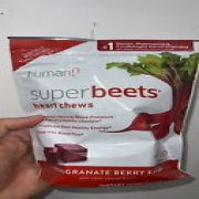 HumanN SuperBeets Heart Chews, Pomegranate Berry Flavor - 60 Count