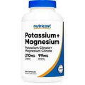 Nutricost Potassium (99 mg) Magnesium (210 mg) Citrates, 240 Capsules - Suppleme
