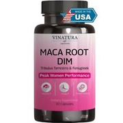 VINATURA MACA Root + DIM Capsules for Women Performance - Hormone Balance, 30 Ct