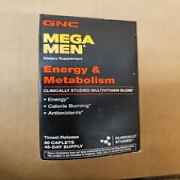 GNC Mega Men Energy & Metabolism Dietary Supplement 90 Caplets 45-day supply#691