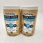 BELLWAY Super Fiber + Plant Protein Keto Friendly Vanilla (03/25), SET OF 2, New