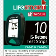 LifeSmart 2TwoPlus Ketone Test Strips 10 Plus Meter