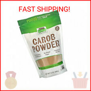 Carob Powder, Dry Roasted, 12 oz, NOW Foods
