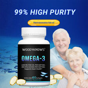 Fish Oil Omega 3 Supplement (60 Softgels) - EPA & DHA - Non-GMO - Free Shipping