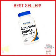 Nutricost Agmatine Sulfate 1000mg, 120 Capsules - Gluten Free, Non GMO, 500mg Pe