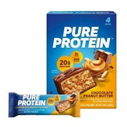 Pure Protein Bars Chocolate Peanut Butter High Protein Gluten Free 1.76 Oz 12 Ct