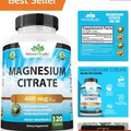 Essential Mineral Magnesium Citrate 400 mg - Digestion & Heart Health Support