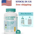 SmartyPants Prenatal & Postnatal Multi Gummy Vitamins, B12 & D3- 60ct