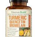 Quercetin with Bromelain & Turmeric Curcumin - Bromelain Supplement with Blac...