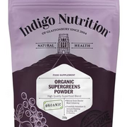 Indigo Herbs Organic Super Greens Powder 250g | Vitamin & Mineral Rich | Moringa, Spirulina, Chlorella, Wheatgrass, Barley Grass Mix