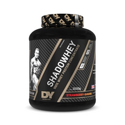 DY Nutrition - Shadowhey Whey Protein Concentrate Powder 2Kg | 23g Protein per Serving | 66 Servings | 7.3g of BCAAs | Sourced from EU Grass-Fed Cows | Premium Easy Mix Formula (Strawberry Banana)
