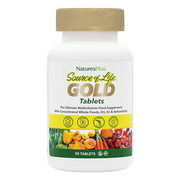 NaturesPlus Source of Life Gold Tablets - Whole Food Multivitamin and Mineral Supplement with Superfoods for Men and Women - Vegetarian, Gluten Free - 90 Tablets