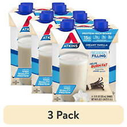 (3 Pack) Atkins Protein Shake Creamy Vanilla Keto Friendly 4 Ct (Ready To Drink)