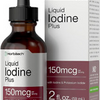 Liquid Iodine Solution Drops | 2 Fl Oz | 150 Mcg | Iodine & Potassium Iodine Sup