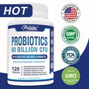 Probiotics 60 Billion CFU - Prebiotics, Digestive Enzymes - Digestive Health